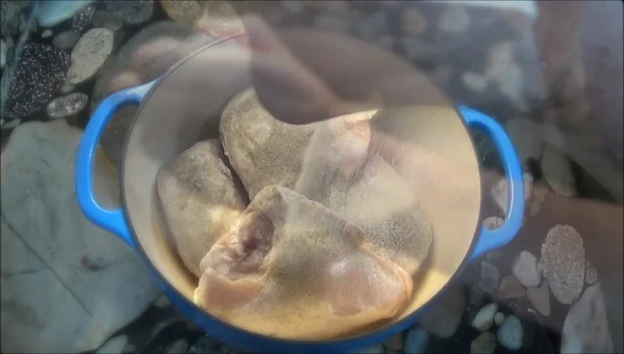 Slow cook chicken with salt, pepper, and garlic powder for six hours (79.99). Shred the chicken like pulled pork (83.39).